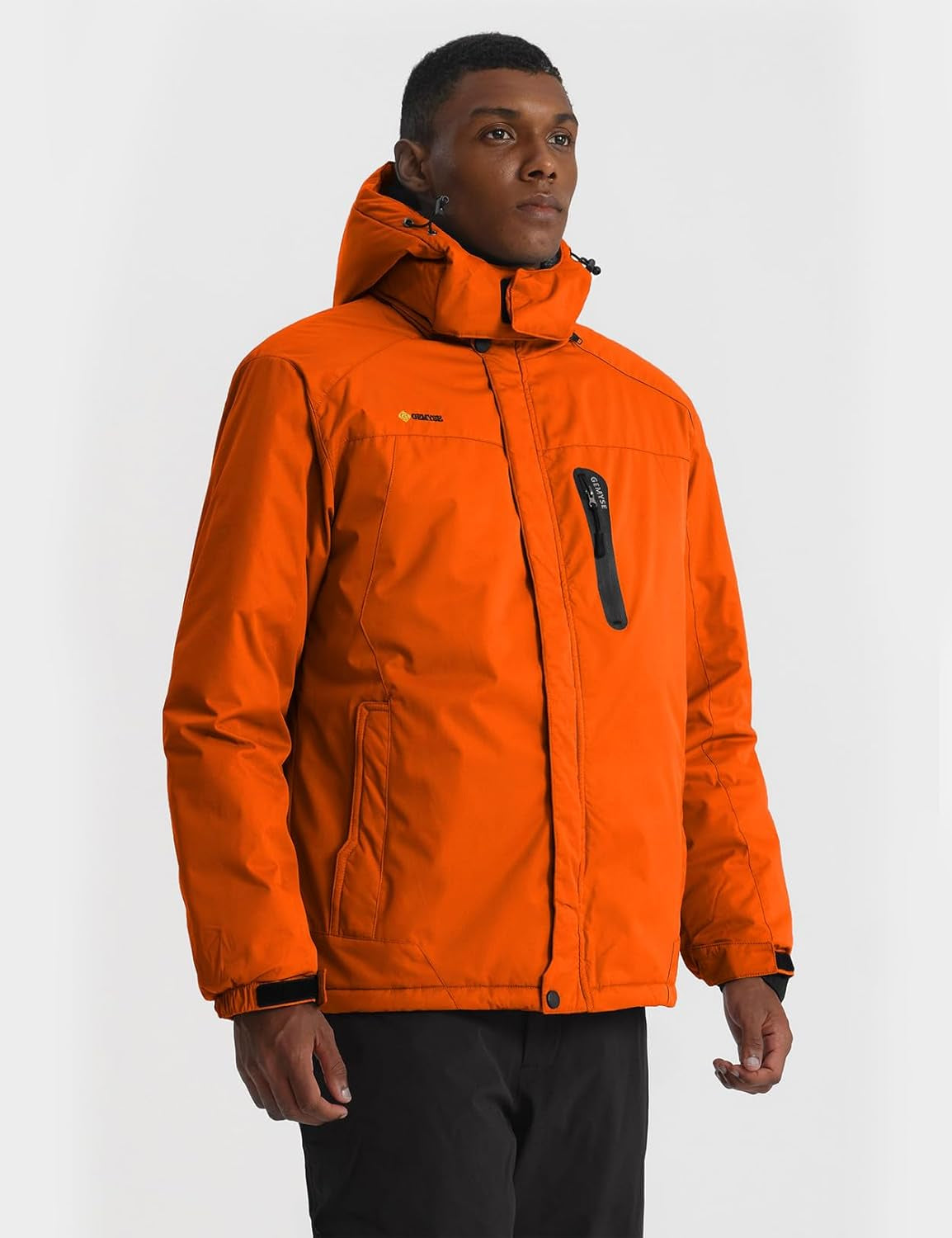 Men'S Ski Snow Jacket Warm Winter Waterproof Coat Snowboard Rain Jacket Hooded Windproof Windbreaker
