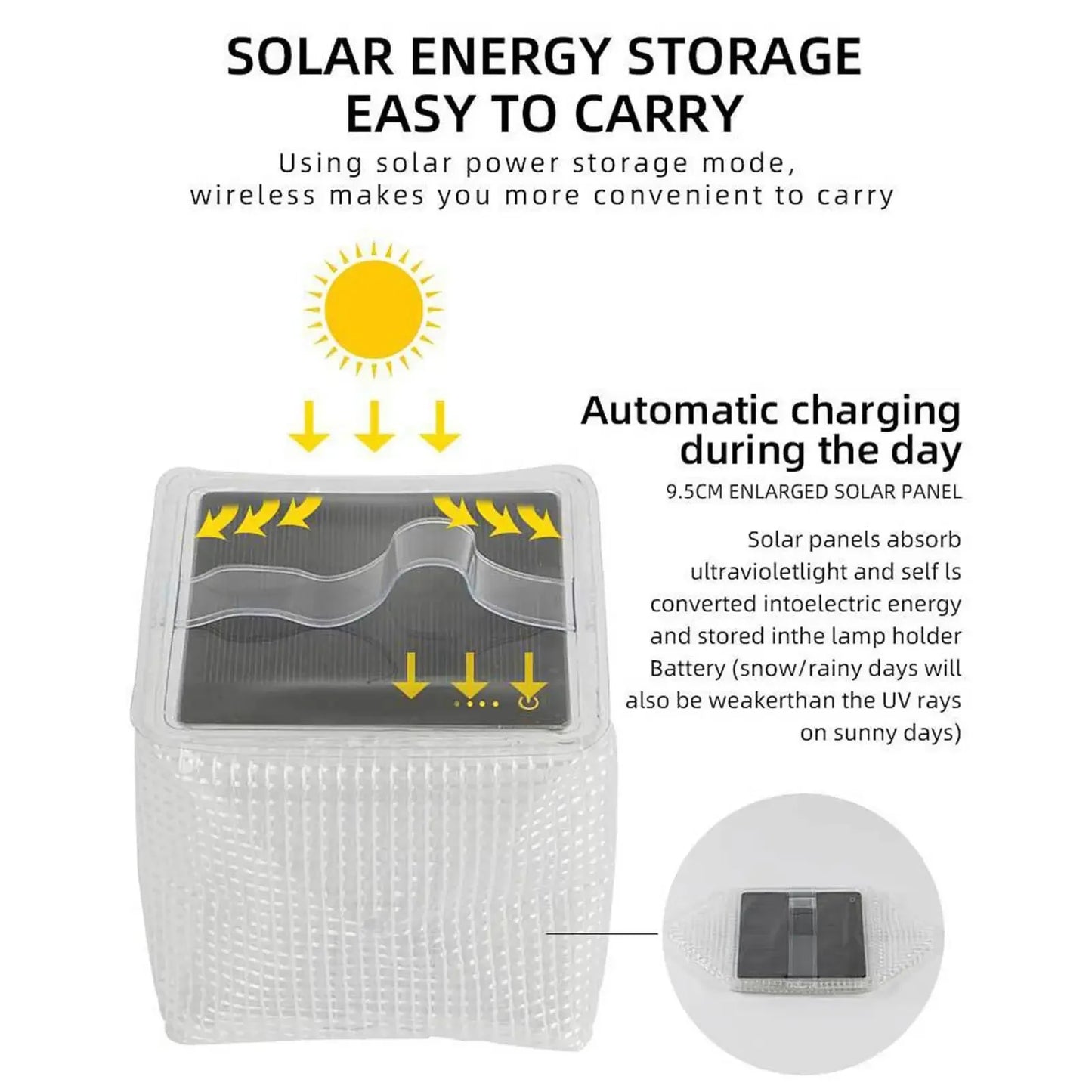 Portable Solar Camping Light Lightweight and Portable for Outdoor Adventures Garden Light