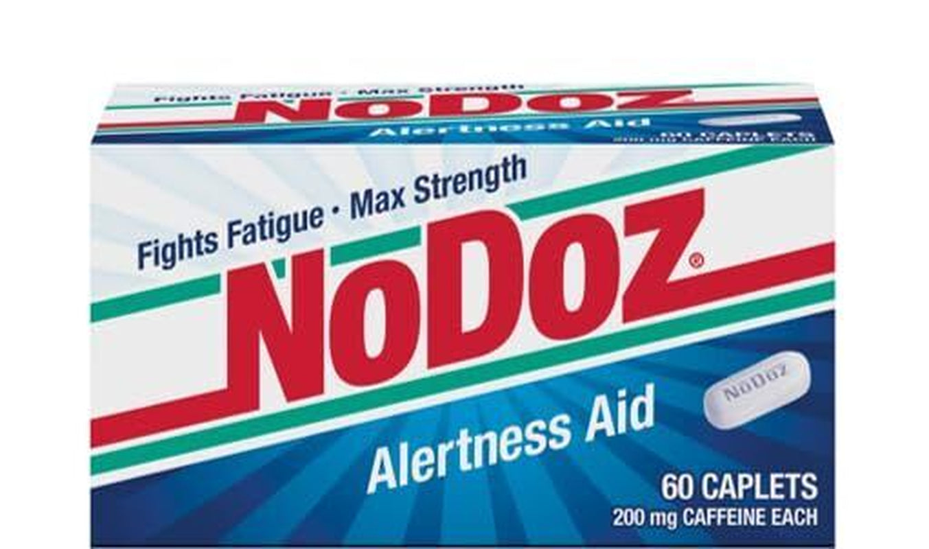 Nodoz 200Mg Maximum Strength Caffeine Alertness Aid, 60 Caplet Twin Pack 120