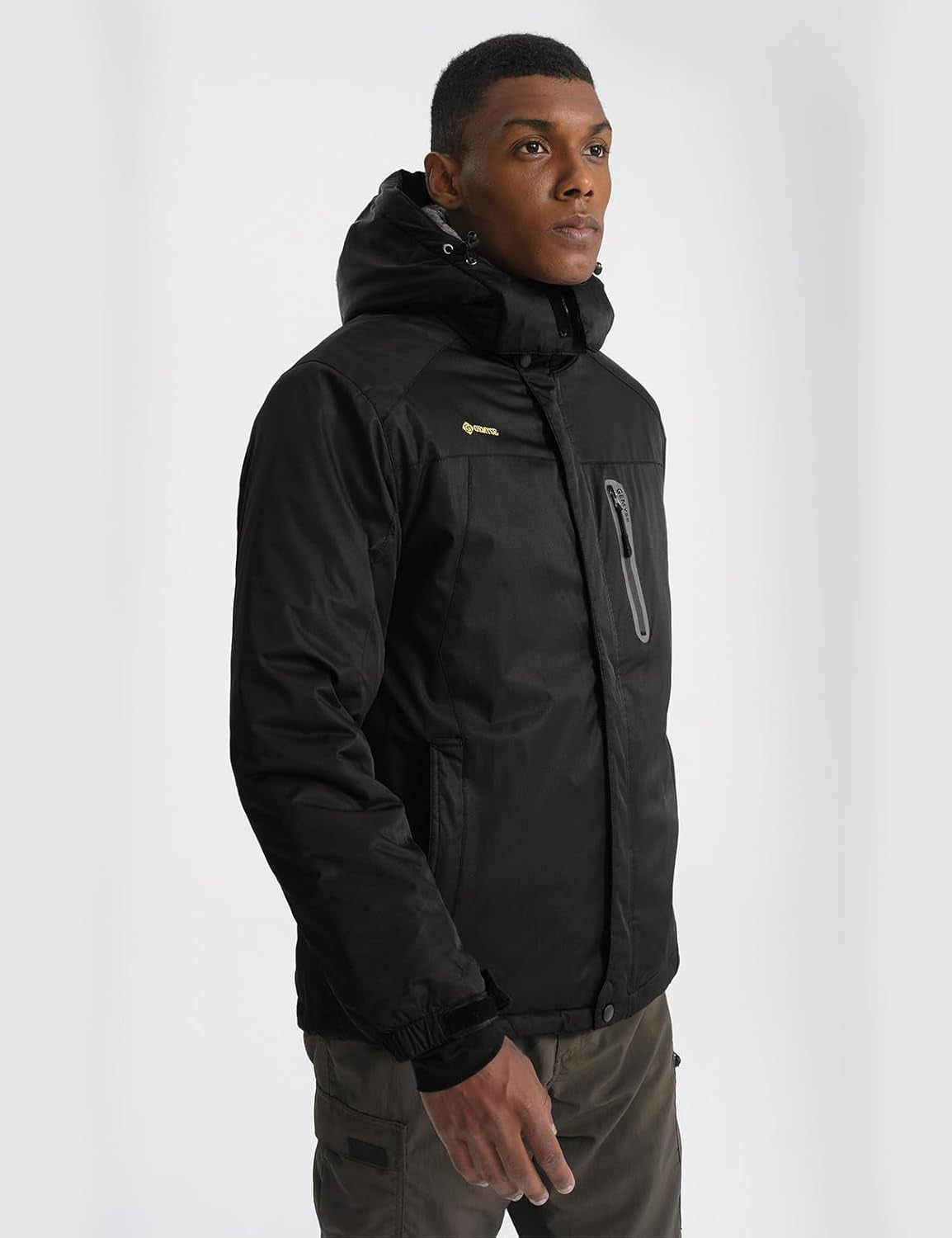 Men'S Ski Snow Jacket Warm Winter Waterproof Coat Snowboard Rain Jacket Hooded Windproof Windbreaker