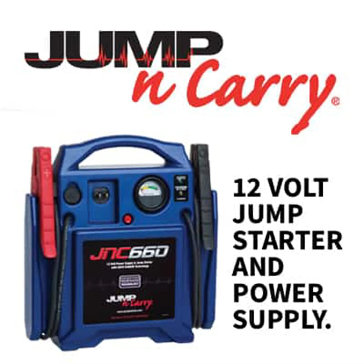JNC660 Jump-N-Carry 1700 Peak Amp 12 Volt Jump Starter