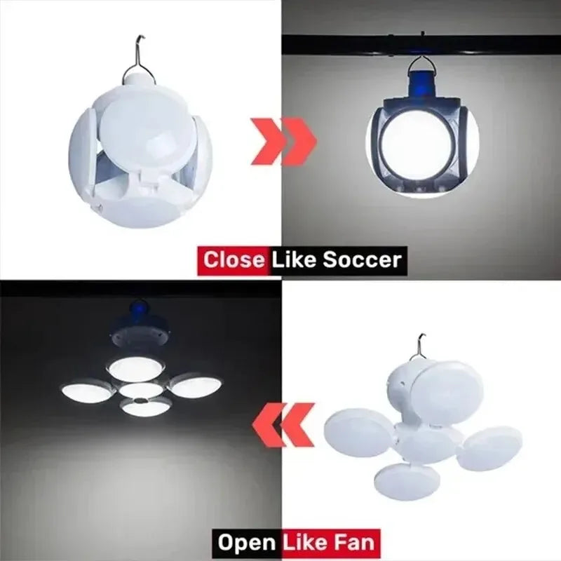 Folding Solar Camping Lantern Led Rechargeable Outdoor Hanging Tent Lamp Solar/Usb Portable LED Bulbs with Hook Emergency Lights