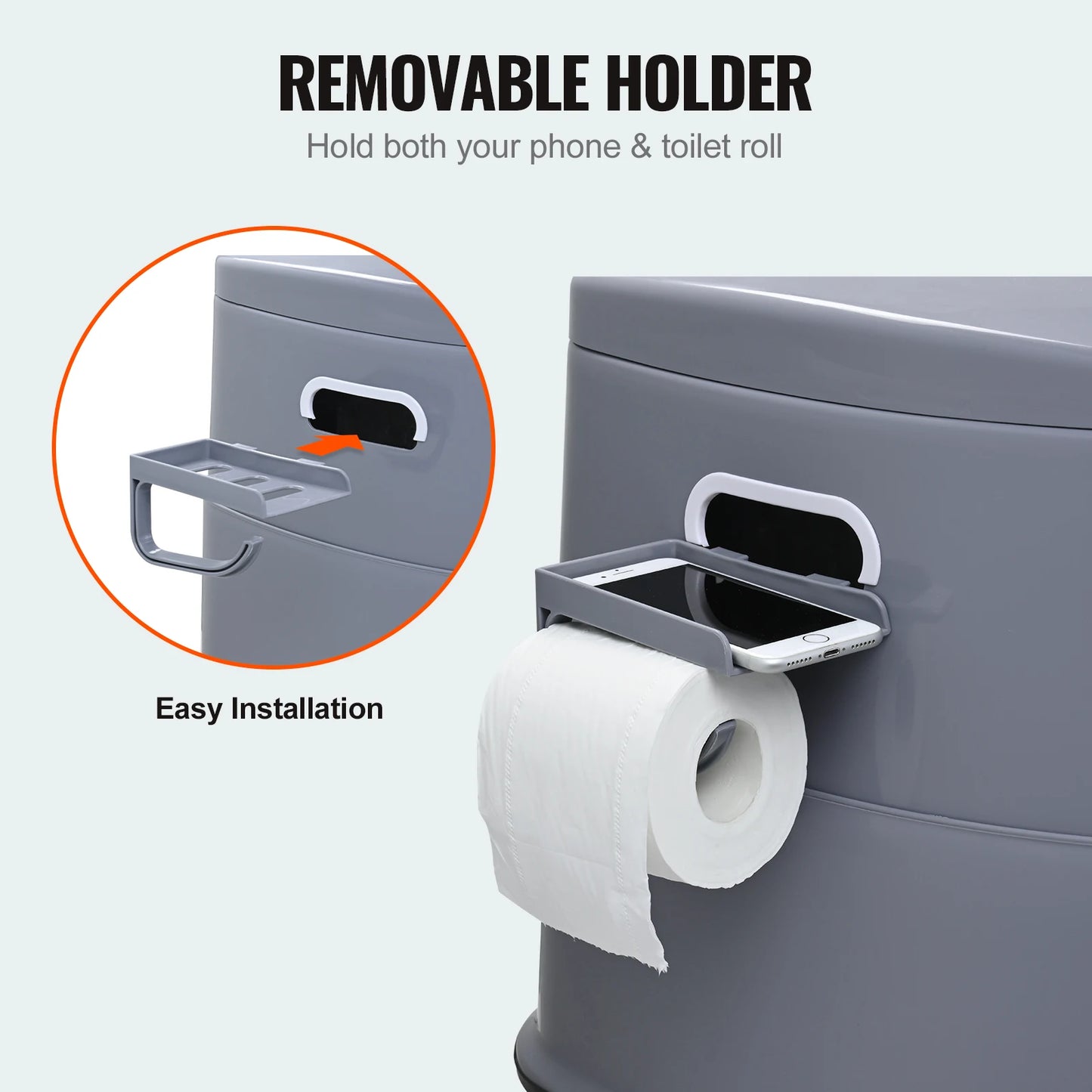 Portable Toilet for Camping Porta Potty with 1.3G Detachable Inner Bucket Travel Toilet for Outdoor Camping Travel