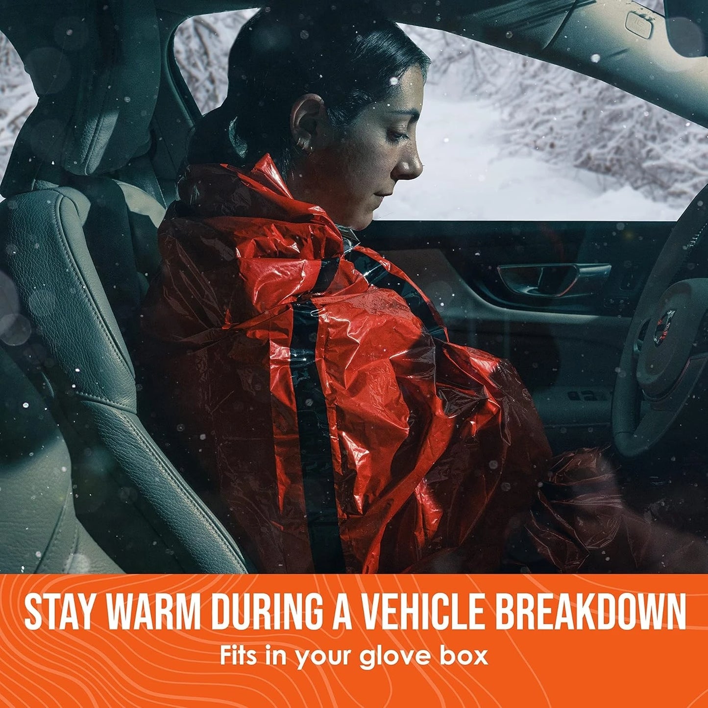 Emergency Survival Sleeping Bag Warm Bivy - Used as Emergency Bivy Bag, Survival Sleeping Bag, Mylar Emergency Blanket