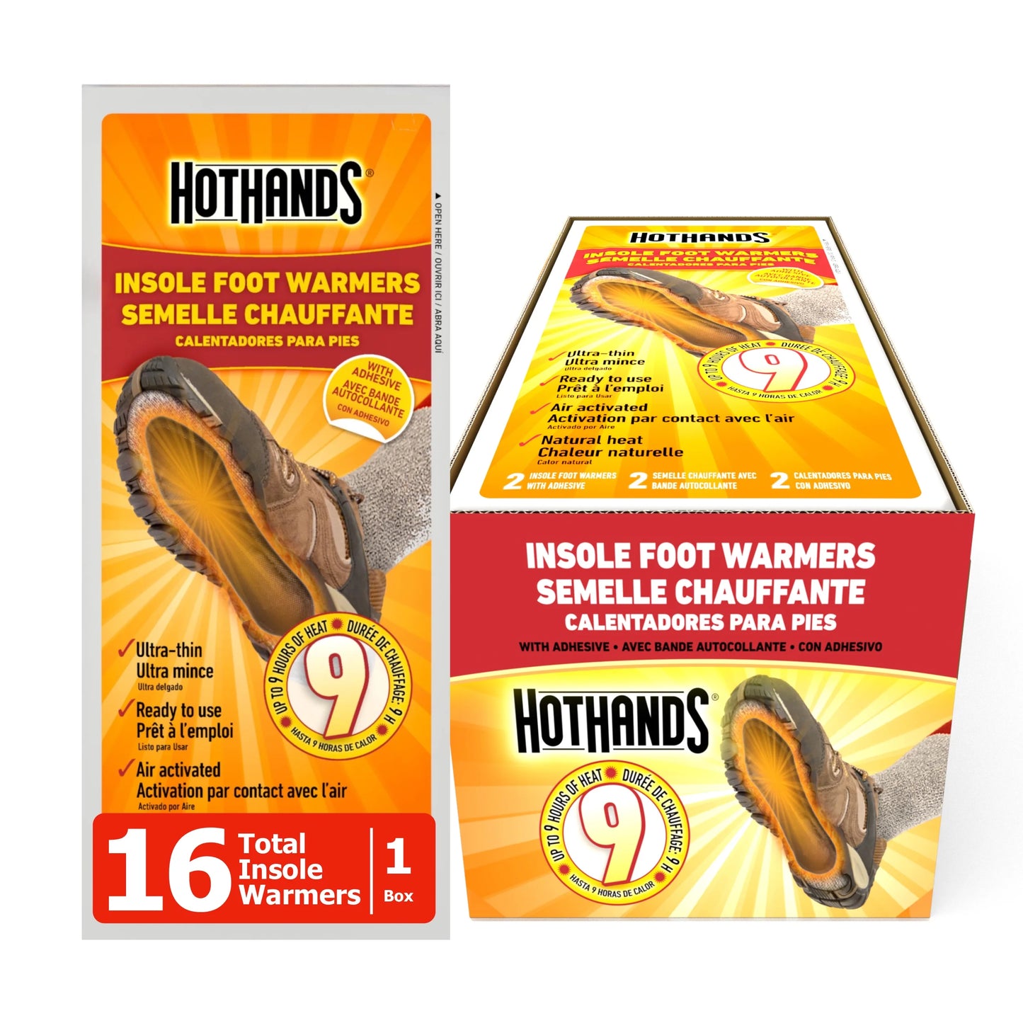 Insole Foot Warmers, 16 Pairs