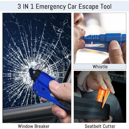 3 In1 Car Safety Hammer Car Window Breaker Tool Car Accessories