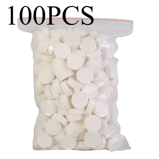 100PCS Compressed Towel Mini Portable Soft Disposable Travel Towel Absorbent Ideal for Camping BBQ Outdoor Activities Skin Care