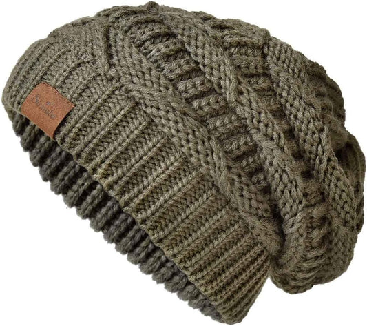 Knit Beanie Hat for Women Oversize Chunky Winter Slouchy Beanie Hats Ski Cap
