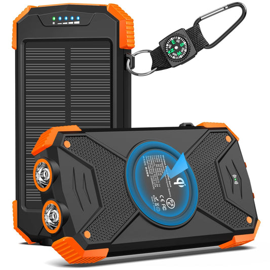 BLAVOR Solar Charger Power Bank 10,000Mah, Portable Wireless Charger, 20W Fas...