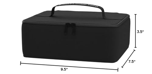 HOTLOGIC Mini Heated Lunch Box - Portable Electric Food Warmer for Men and Women - Great for Work, Office, and Construction - Cook, Reheat, and Eat on the Go - 12V - Black