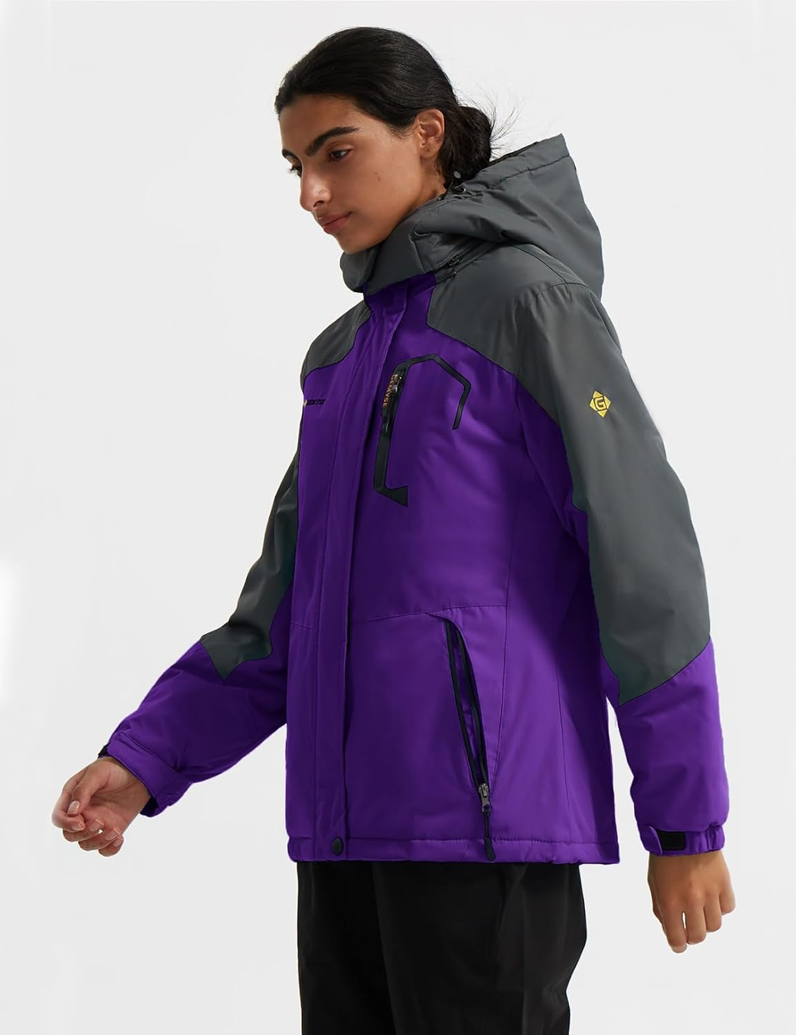 Women'S Ski Snow Jacket Warm Winter Waterproof Coat Snowboard Rain Jacket Hooded Windproof Windbreaker