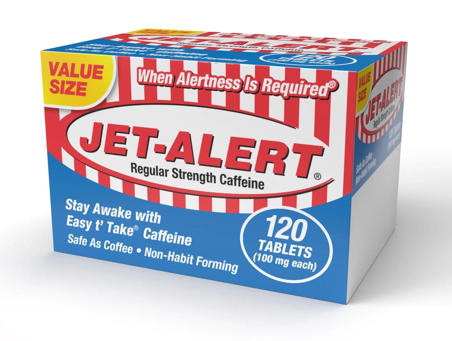 (2 Pack)  Regular Strength Caffeine, Restore Mental Alertness, 100Mg, 120 Ct