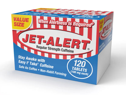 (2 Pack)  Regular Strength Caffeine, Restore Mental Alertness, 100Mg, 120 Ct