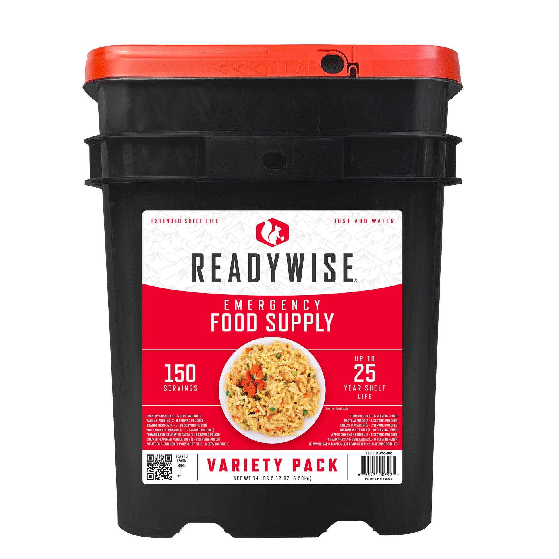 150 Serving Emergency Food Bucket (150 Total Servings)
