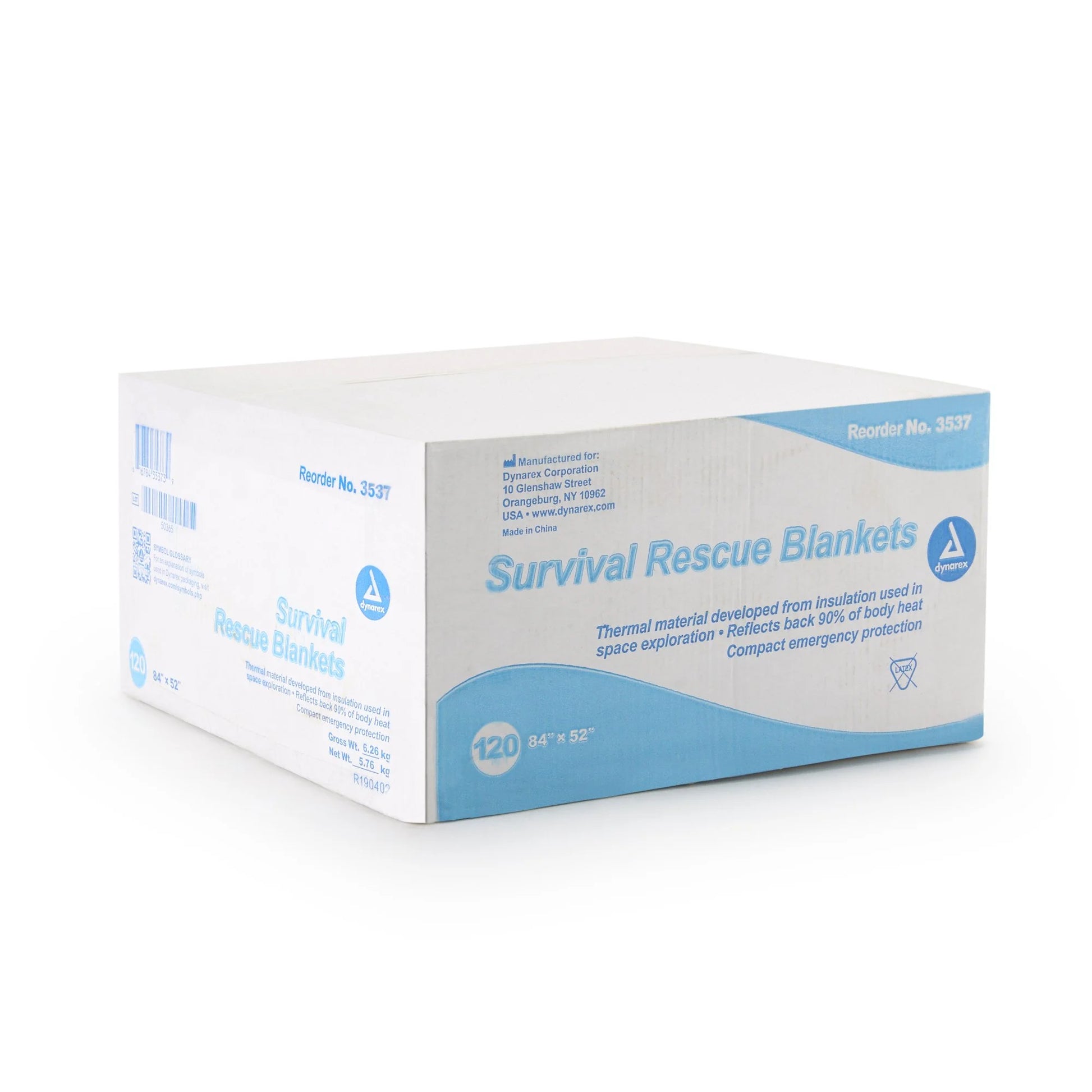 Emergency Blanket Silver 120 Ct