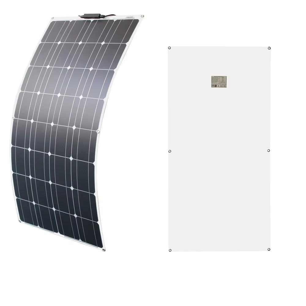 100W 200W 12V Portable Solar Panel Flexible 18V 800W Plate CELLS Monocrystalline Silicon