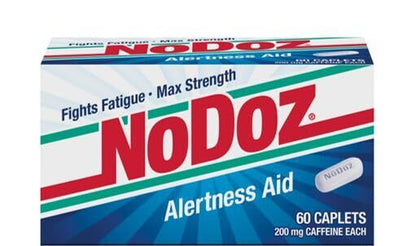 Nodoz 200Mg Maximum Strength Caffeine Alertness Aid, 60 Caplet Twin Pack 120