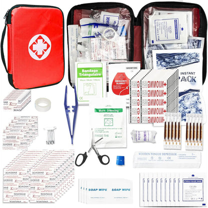300Piece Small First Aid Kit Refill Supplies for Travel Mini Caming Emergency First Aid Kits Hiking Survival Essential Set for Outdoor Adventure, Yellow 1St Aid