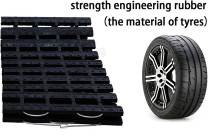 Tire Traction Mat, Portable Emergency Devices for Snow, Ice, Mud, and Sand Used to Car, Truck, Van or Fleet Vehicle (2pcs*47in)