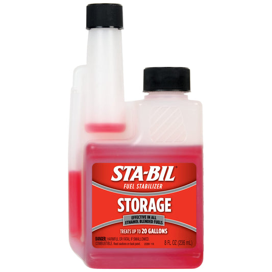 STA-BIL Storage Fuel Stabilizer | Keeps Fuel Fresh for 24 Months, Prevents Corrosion, Gasoline Treatment Additive that Protects System, Gas Stabilizer for Storage, 8 oz.