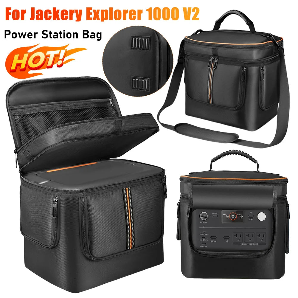 For Jackery Explorer 1000 V2 Power Station Bag Waterproof Travel Storage Bag Portable Power Station Carry Case Generator Cover