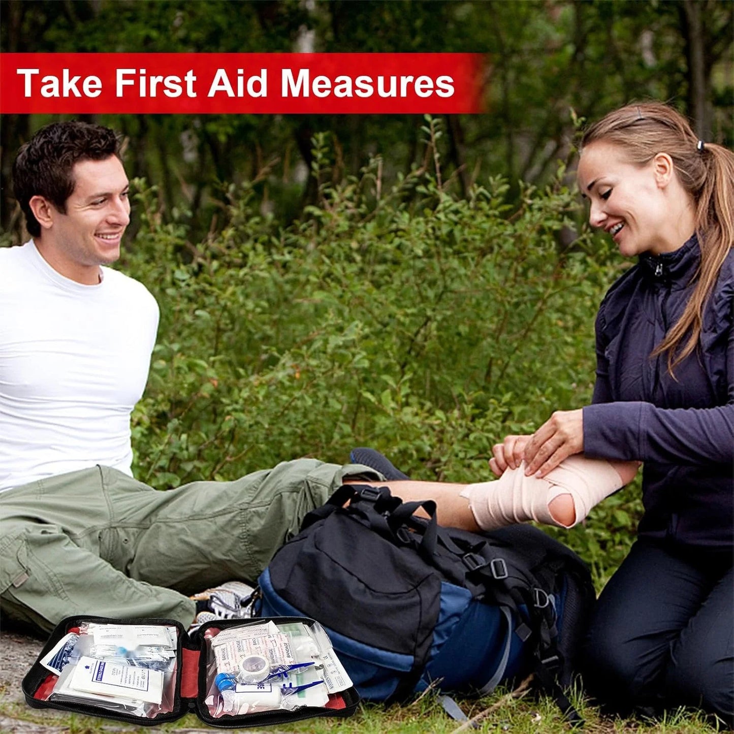 300Piece Small First Aid Kit Refill Supplies for Travel Mini Caming Emergency First Aid Kits Hiking Survival Essential Set for Outdoor Adventure, Yellow 1St Aid