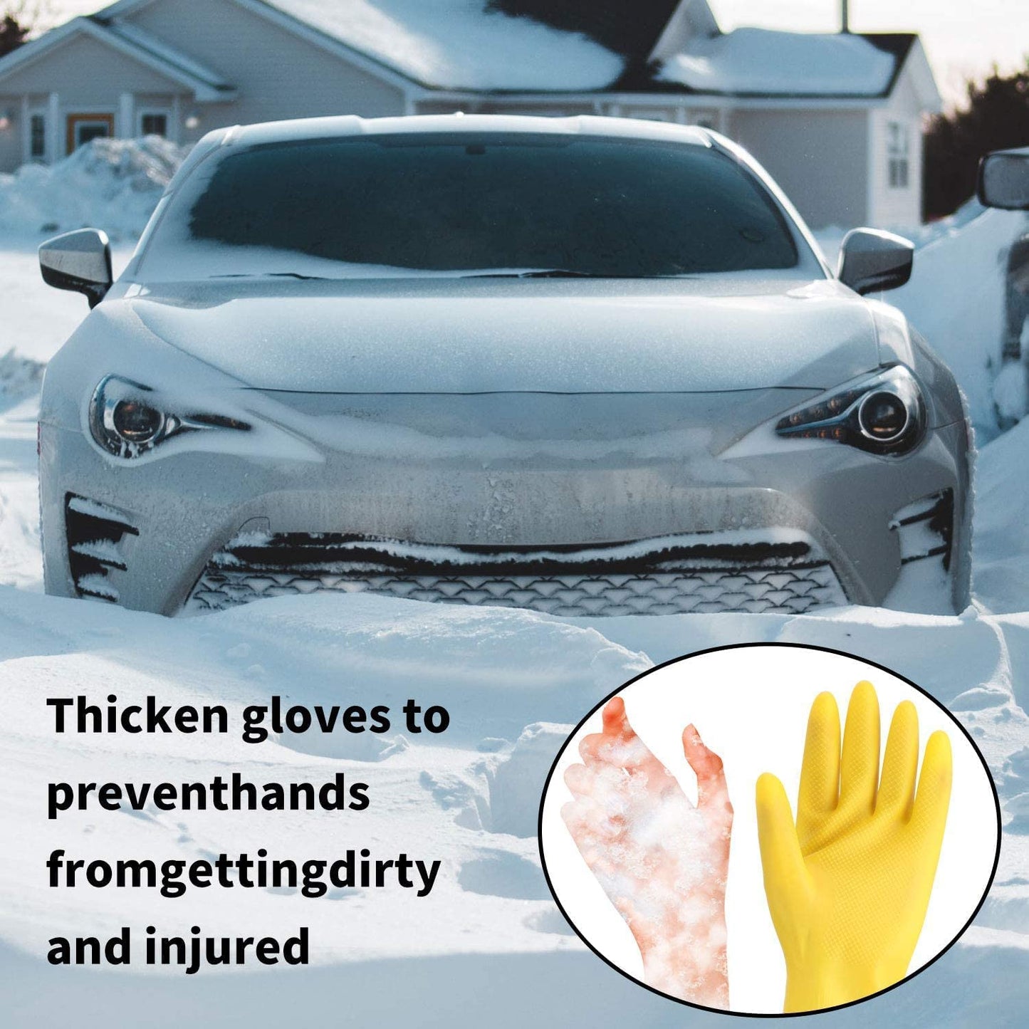 Tire Traction Mat, Portable Emergency Devices for Snow, Ice, Mud, and Sand Used to Car, Truck, Van or Fleet Vehicle (2pcs*47in)