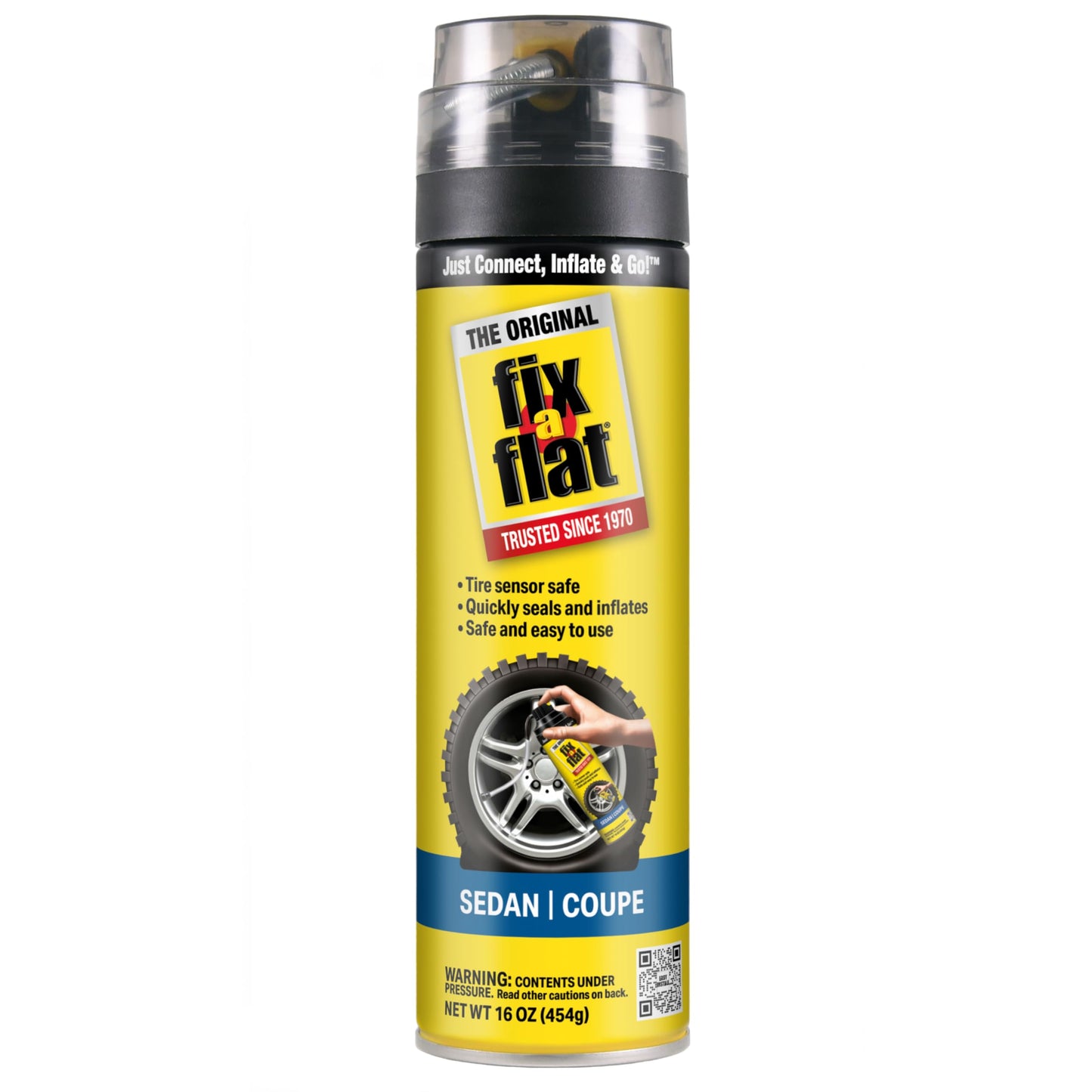 Fix-a-Flat S60420 Aerosol Emergency Flat Tire Repair and Inflator, For Standard Tires, Universal Fit for all Cars, 16 oz. (Pack of 1)