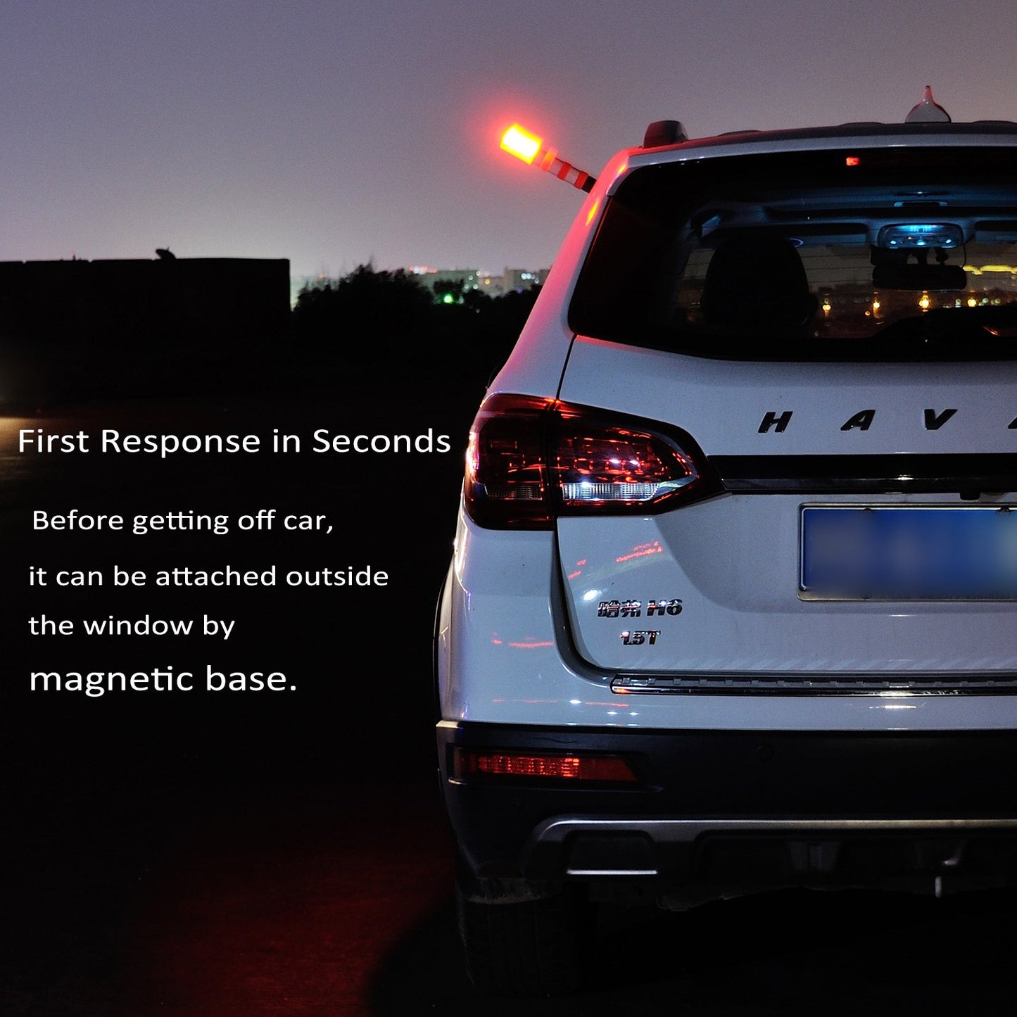 Led Road Flares Emergency Lights 2 Pack - Emergency Roadside Lights with Magnetic Base and Stand for Car Marine Vehicles Trucks - Comes in Solid Storage Case - Beacon Safety Strobe Light Warning Alert