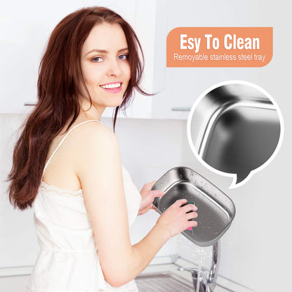 HengLiSam Electric Lunch Box Food Heater 80W Fast Heated Lunch Box for Adults, 1.5L Portable Food Warmer loncheras 12V/24V/110V for Car/Home/Office with Fork Spoon and Insulated Lunch Bag