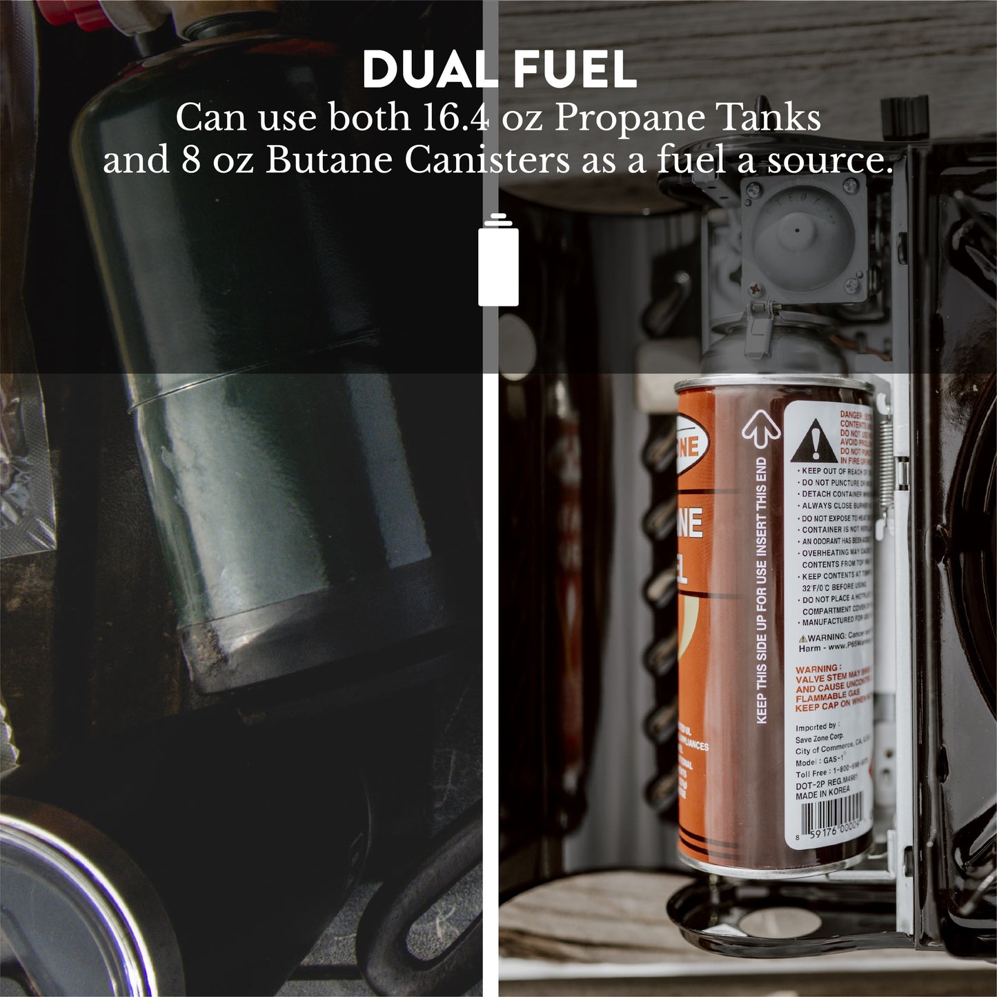 Butane or Propane Portable Gas Stove