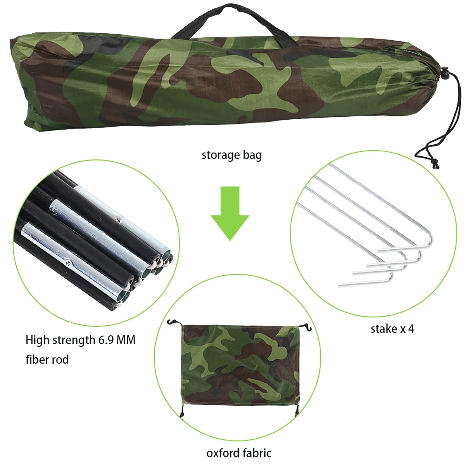 Camouflage Tent One Person Tent Outdoor Tent Tent Outdoor Camouflage UV Waterproof One Person Tent for Camping Hiking