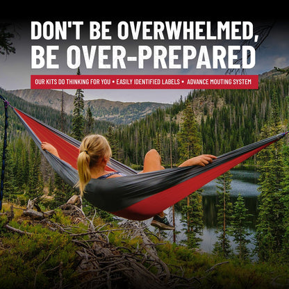 Surviveware 98 Pcs Comprehensive Premium Survival First Aid Kit - Medical Emergency Kit for Travel Camping Gear, Home Essentials & Outdoor Emergencies - HSA & FSA Eligible Survival Kit