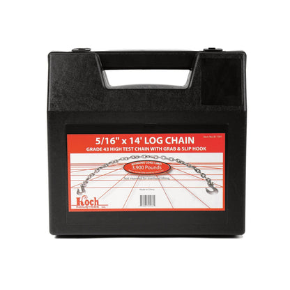 Koch 817391, 5/16" Diameter by 14-Feet, Grade 43 Log Chain, Construction Chain, Logging and Towing Chain, Self-Colored, up to 3900 lbs. Working Load Limit
