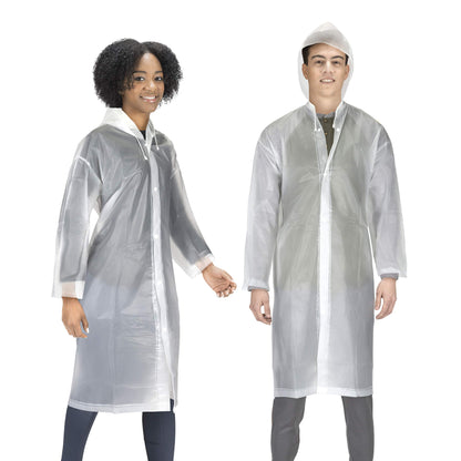 Hagon PRO Rain Coats (2 Pack) - EVA Rain Poncho for Women and Men, Reusable Raincoat