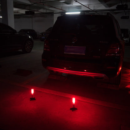 Led Road Flares Emergency Lights 2 Pack - Emergency Roadside Lights with Magnetic Base and Stand for Car Marine Vehicles Trucks - Comes in Solid Storage Case - Beacon Safety Strobe Light Warning Alert
