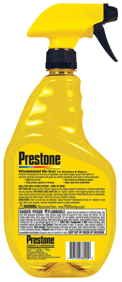 Prestone AS247 Trigger Spray Windshield De-Icer, 32 oz.