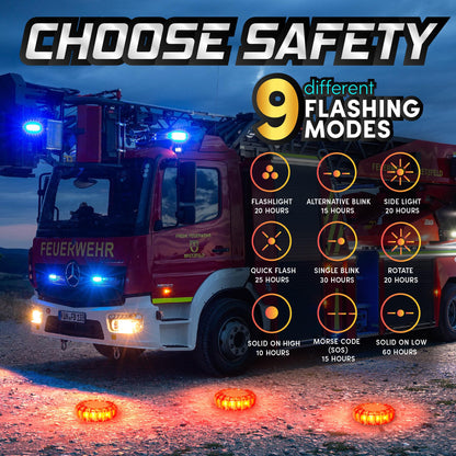 MARCALA Roadside Emergency Car Kit with Flares - 12-Pack