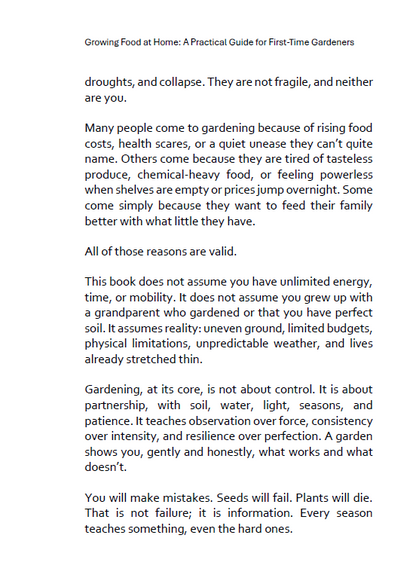 'Growing Food at Home: A Practical Guide for First-Time Gardeners'
