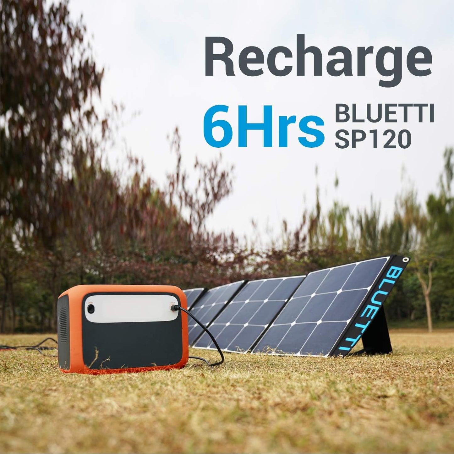 Portable Power Station with Solar Panel Included AC50S 500Wh Solar Generator 120V AC Outlet Lithium Battery Backup for Camping Trip RV Home Emergency(Include 1Pcs 120W Foldable Solar Panel)