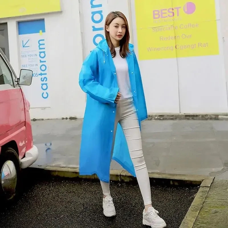 Adult Raincoat Non Disposable Thickened Outdoor Travel Climbing Waterproof Rain Gear Universal One Piece Raincoat