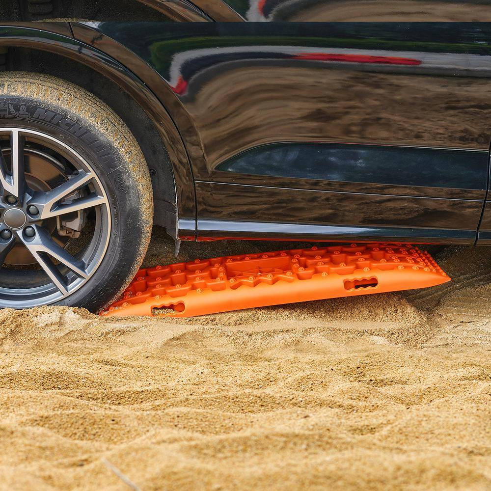 10T Traction Boards with PP Material Recovery Boards for Off-Road Vehicles/Cars/Pickups/Suvs/Rvs Pair Tire Traction Mats