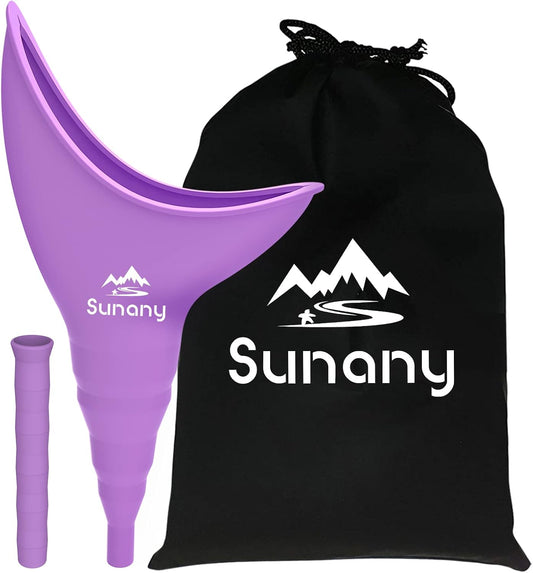 Female Urinal, Reusable Silicone Foolproof Women Pee Funnel Allows Women to Pee Standing Up,Women'S Urinal Is the Perfect Companion for Indoor Use