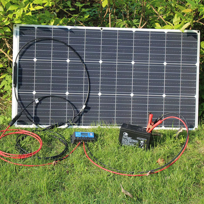 100W 200W 12V Portable Solar Panel Flexible 18V 800W Plate CELLS Monocrystalline Silicon