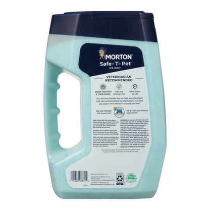 Morton Safe-T-Pet Salt and Chloride Free Snow and Ice Melt, 8 Pound Jug