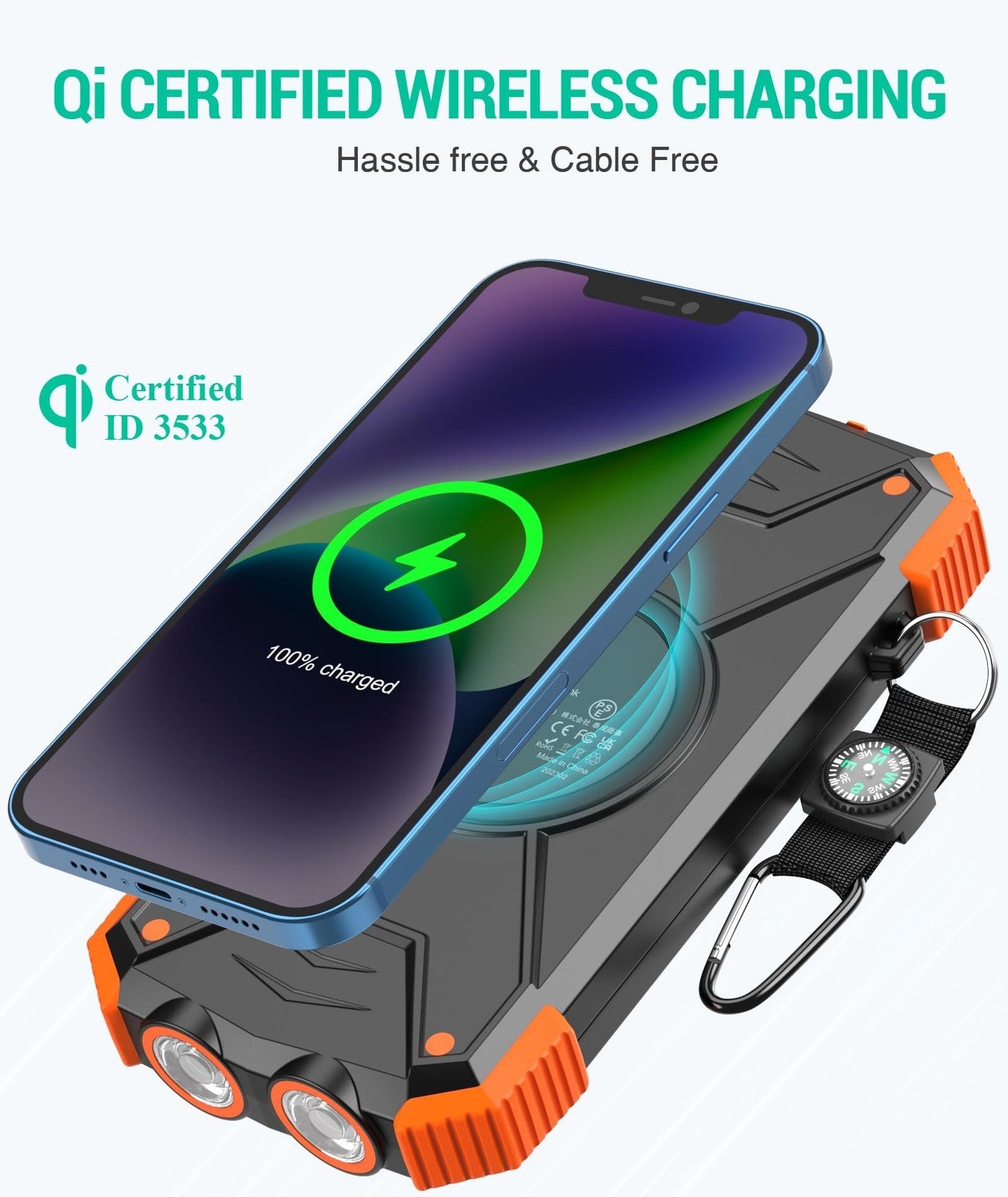 BLAVOR Solar Charger Power Bank 10,000Mah, Portable Wireless Charger, 20W Fas...