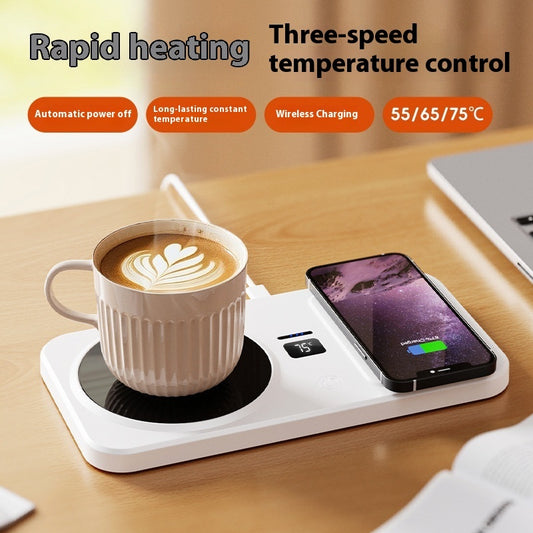 Multifunctional Home Smart Thermal Cup Pad Wireless Charging Heating Base