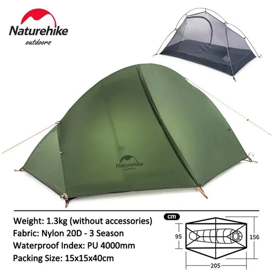Tent 1 2 Person Cycling Tent Ultralight Camping Tent Fishing Tent Waterproof Sun Shelter Canopy Outdoor Travel Tent