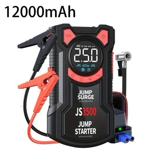 5-In-1 Jump Starter with Air Pump 5000A Peak Starter Box 150PSI Battery Pack with Digital Tire Inflator Car Battery Jump Starter