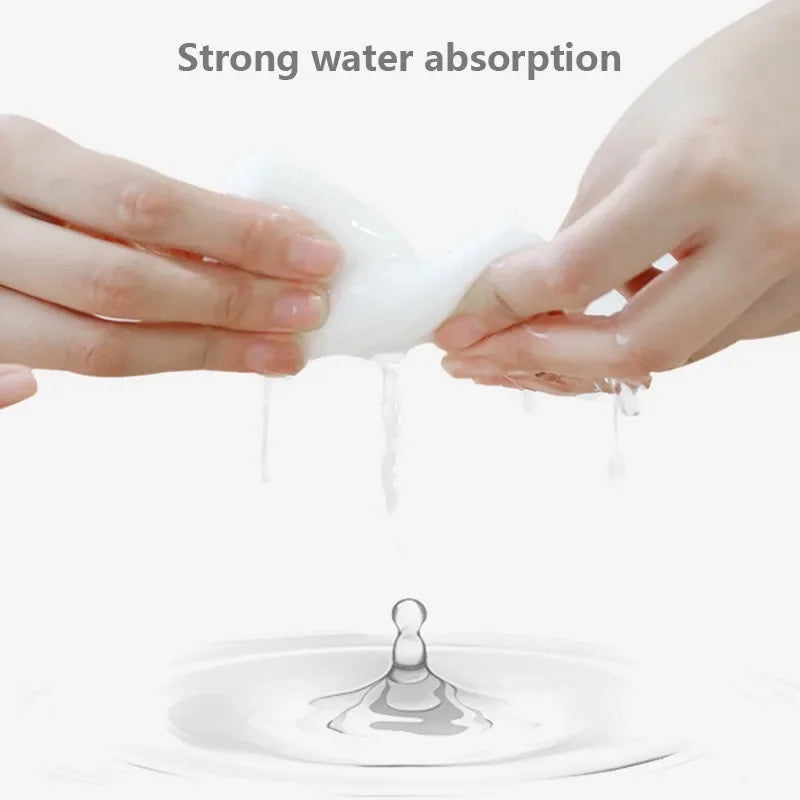 100PCS Compressed Towel Mini Portable Soft Disposable Travel Towel Absorbent Ideal for Camping BBQ Outdoor Activities Skin Care